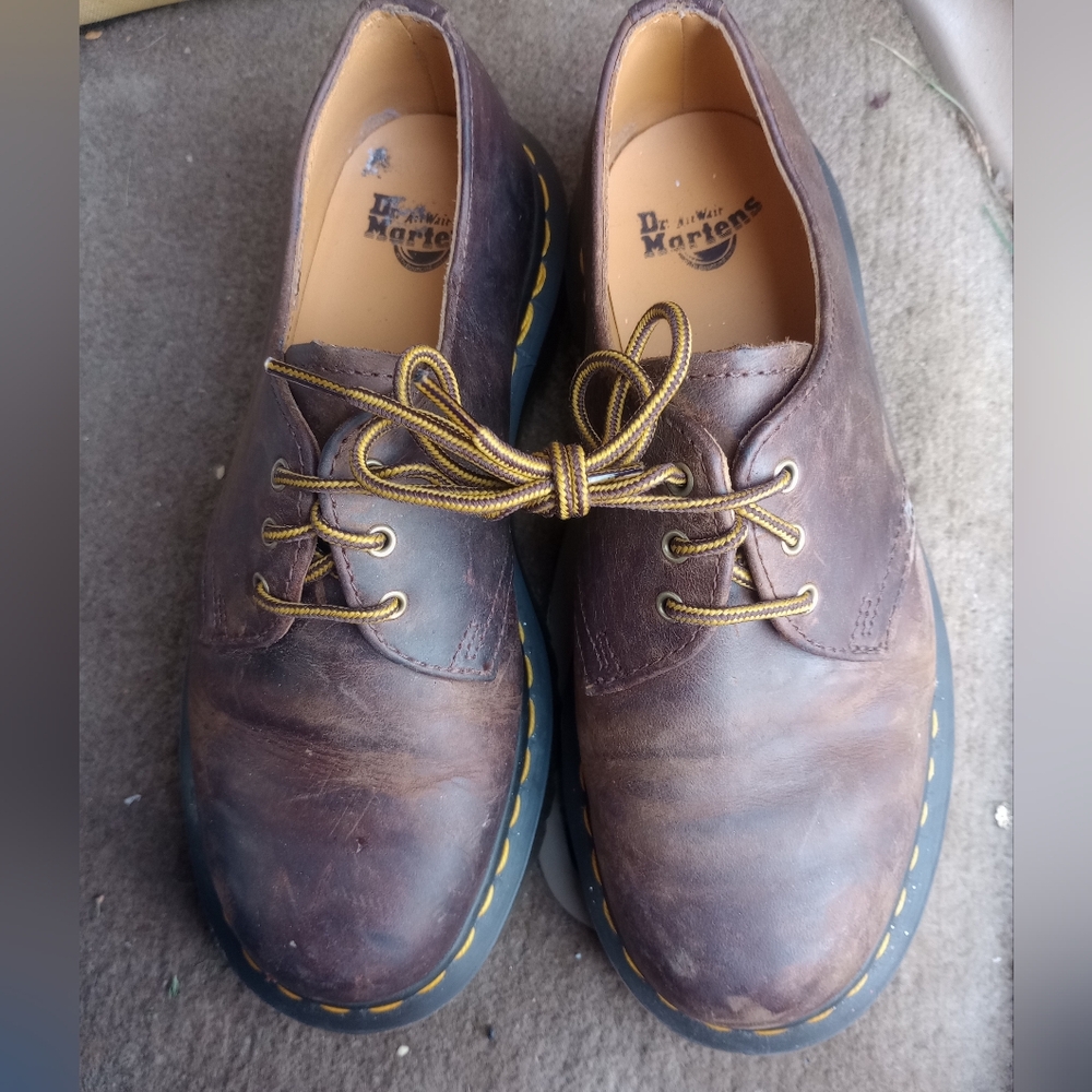 Dr. Martens Dark Brown Leather Oxfords
